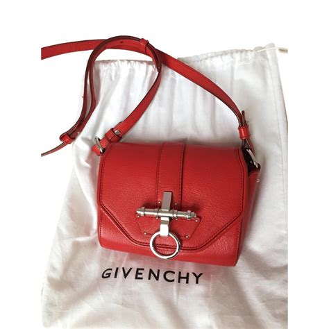 givenchy obsedia bag red|Obsedia leather handbag Givenchy Red in Leather .